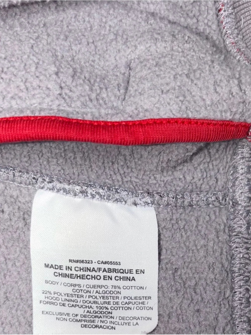 Jordan Elephant Print Y2k Full Zip Hoodie Grey Black Red Jumpman Mens Small